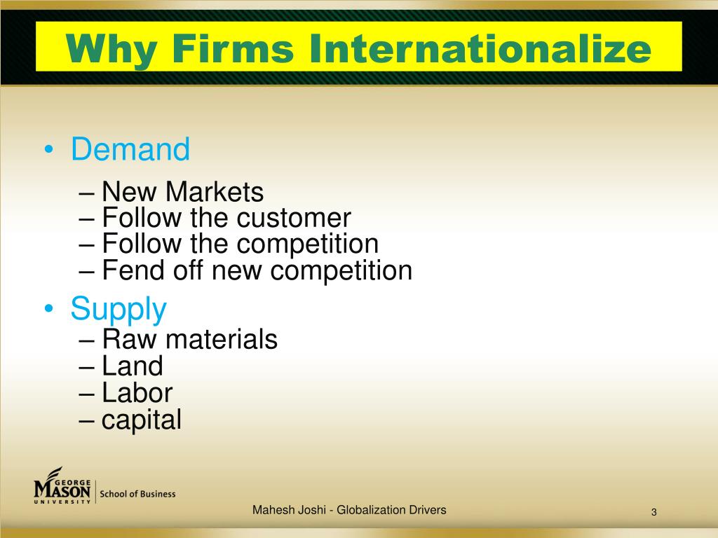 drivers of globalization ppt